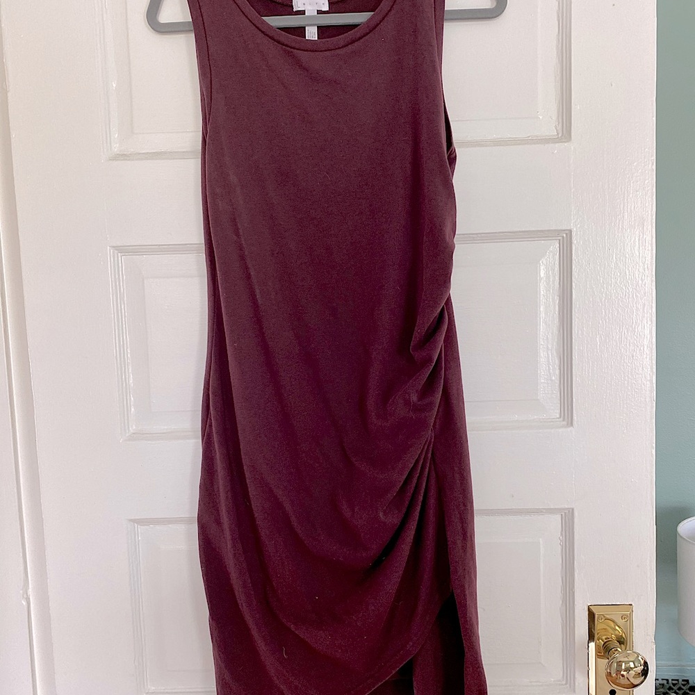 Leith Ruched T-Shirt Dress